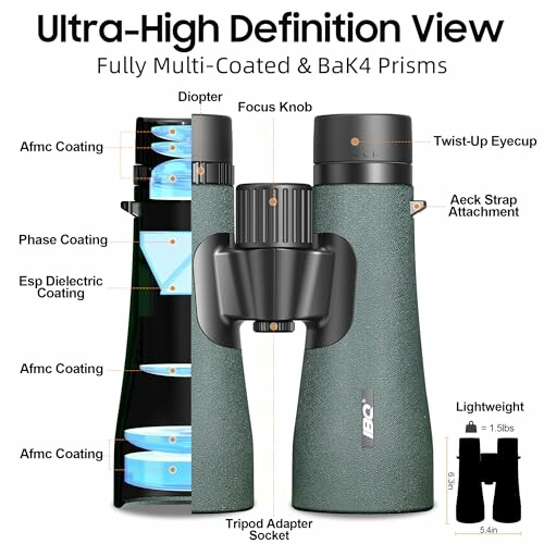 IBQ 12x50 UHD Binoculars