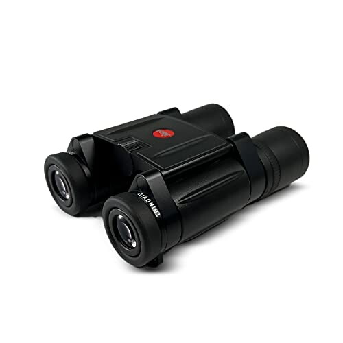 Compact black binoculars with a modern design