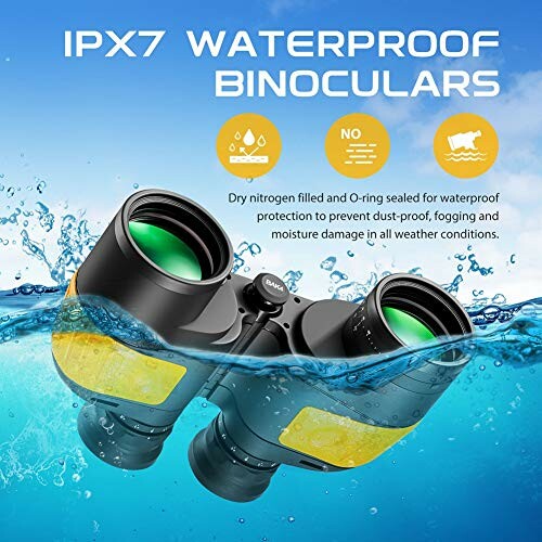 Hooway 7x50 Waterproof Binoculars
