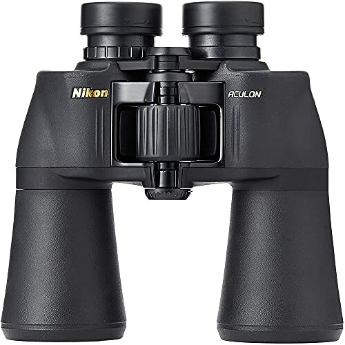 Front view of Nikon Aculon binoculars.