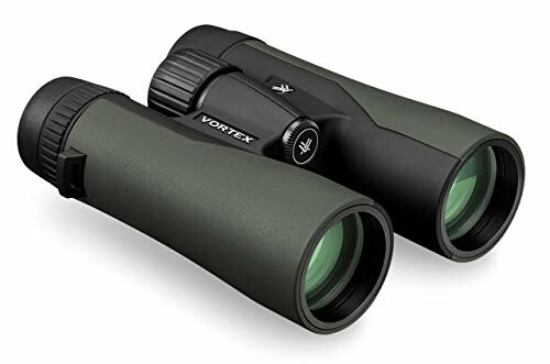 Vortex binoculars on white background